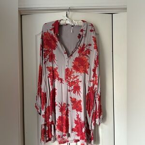 Free People floral knee Length Dress